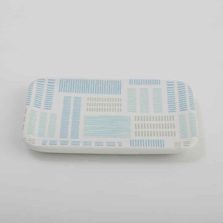 Mekong Ceramic Printed Soap Dish