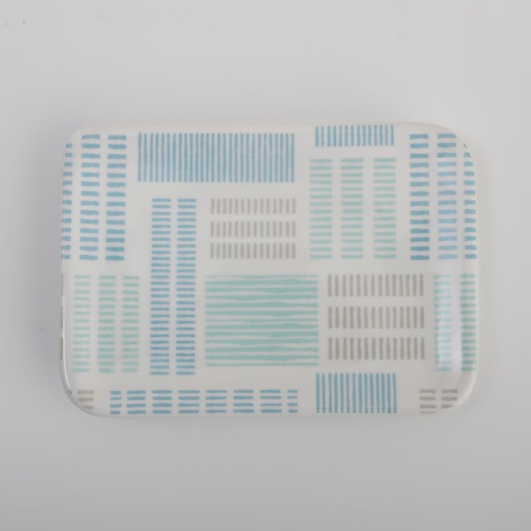 Mekong Ceramic Printed Soap Dish