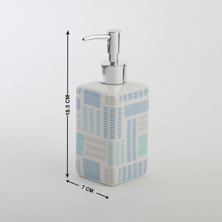 Mekong Ceramic Printed Soap Dispenser - 400ml