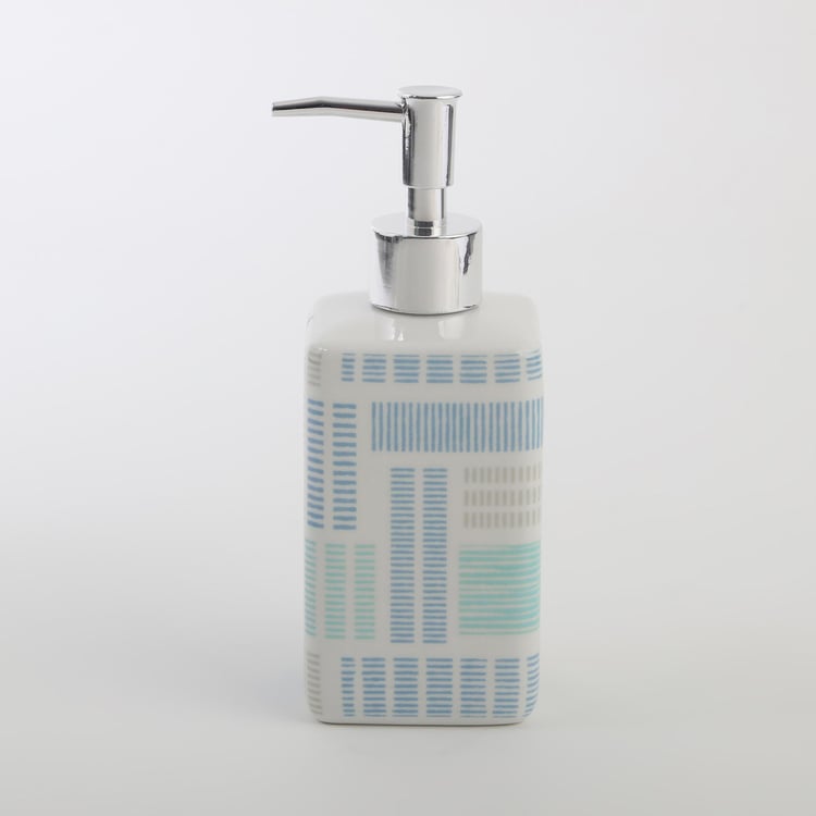 Mekong Ceramic Printed Soap Dispenser - 400ml