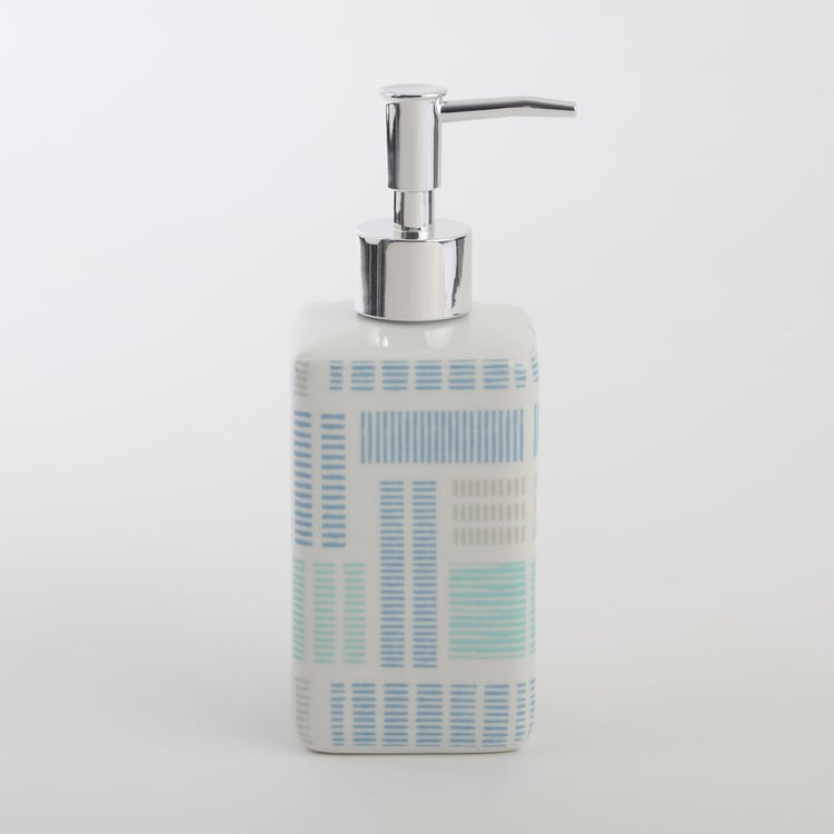 Mekong Ceramic Printed Soap Dispenser - 400ml