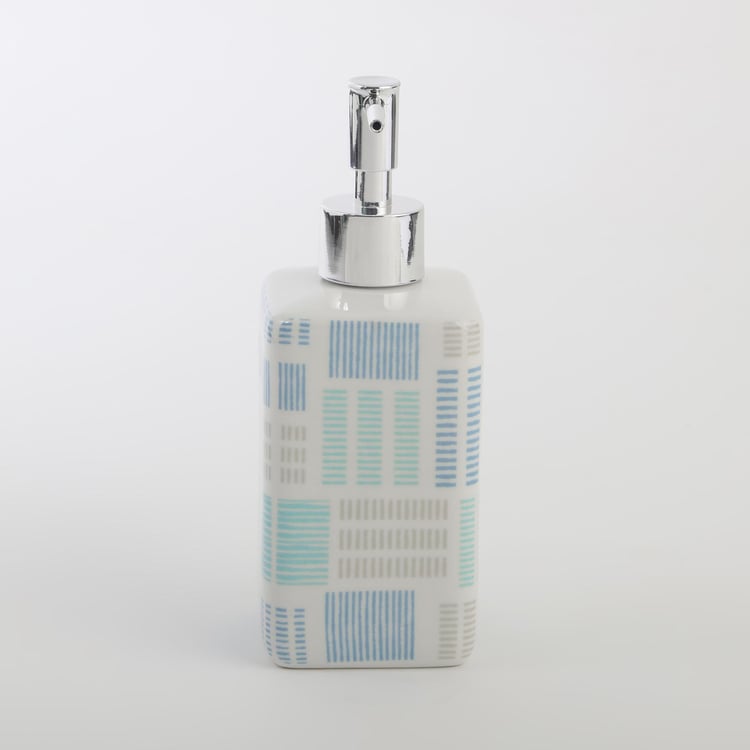 Mekong Ceramic Printed Soap Dispenser - 400ml