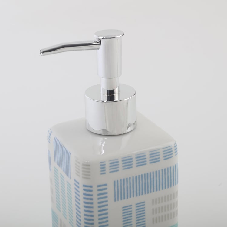 Mekong Ceramic Printed Soap Dispenser - 400ml