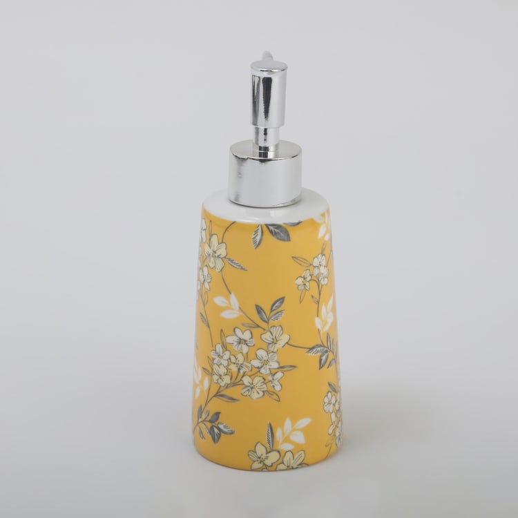 Mekong Ceramic Printed Soap Dispenser - 320ml