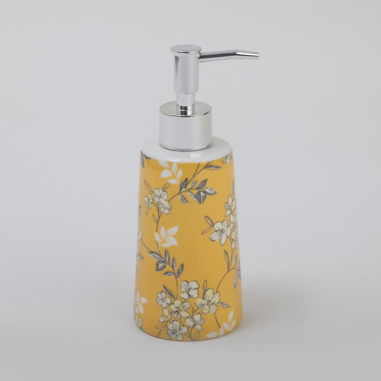 Mekong Ceramic Printed Soap Dispenser - 320ml