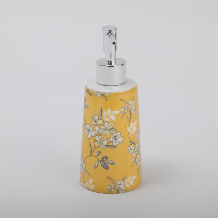 Mekong Ceramic Printed Soap Dispenser - 320ml