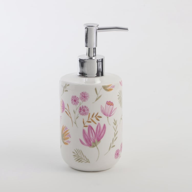 Mekong Ceramic Printed Soap Dispenser - 300ml