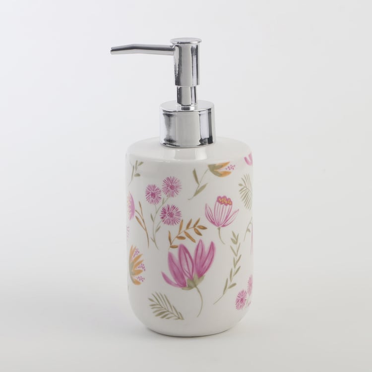 Mekong Ceramic Printed Soap Dispenser - 300ml