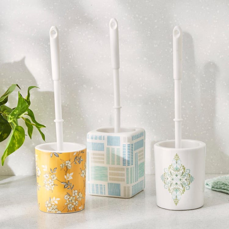 Mekong Ceramic Toilet Brush with Holder