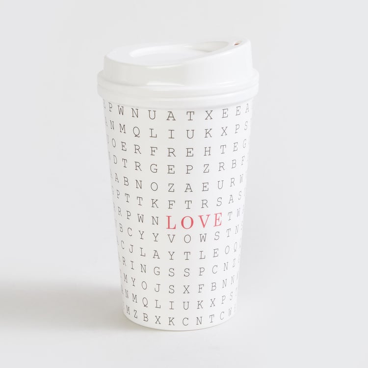 Love Forever Set of 2 Melamine Travel Tumblers - 425ml