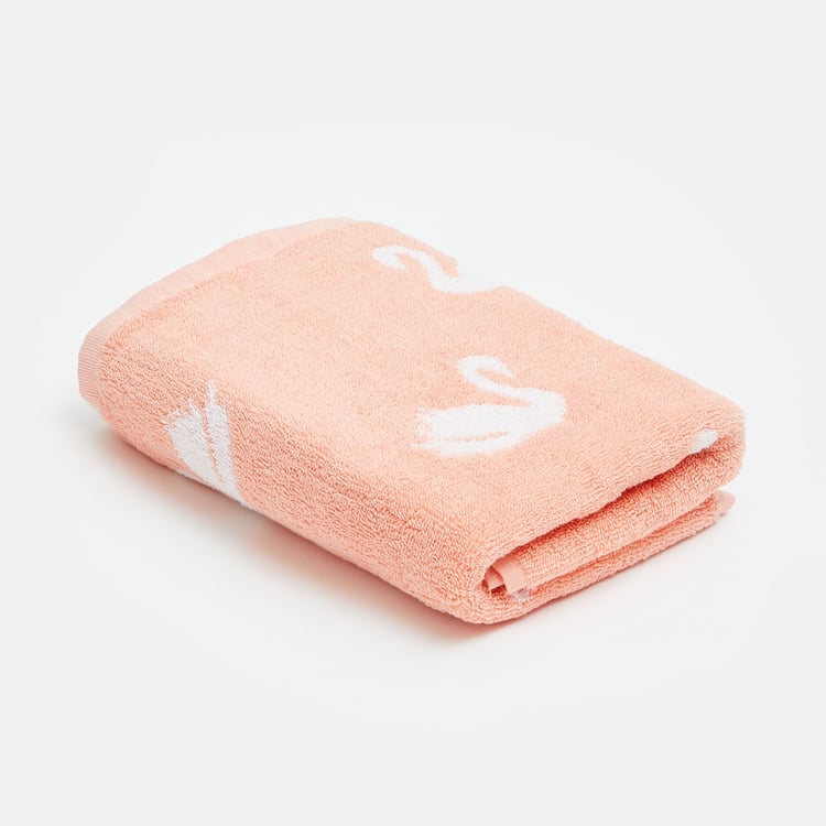 Slate Kids Cotton Swan Patterned Bath Towel - 120x60cm