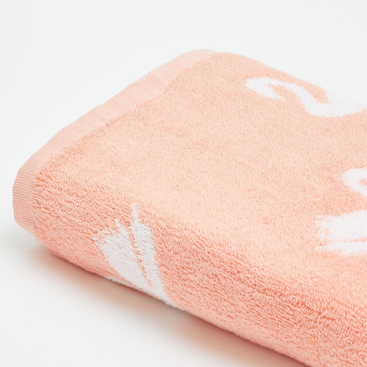 Slate Kids Cotton Swan Patterned Bath Towel - 120x60cm