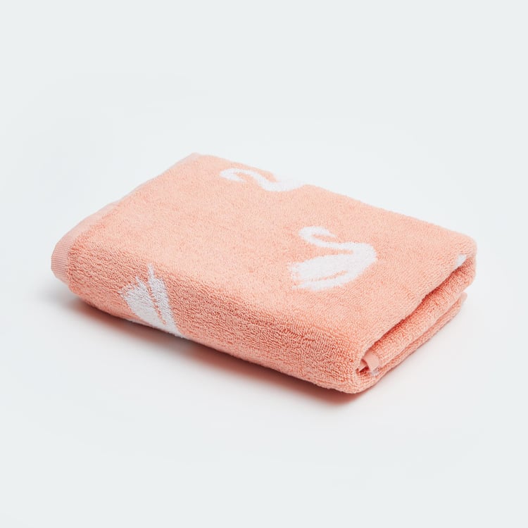 Slate Kids Cotton Swan Patterned Bath Towel - 120x60cm