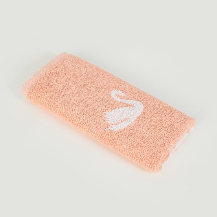 Slate Kids Cotton Swan Patterned Hand Towel - 60x40cm