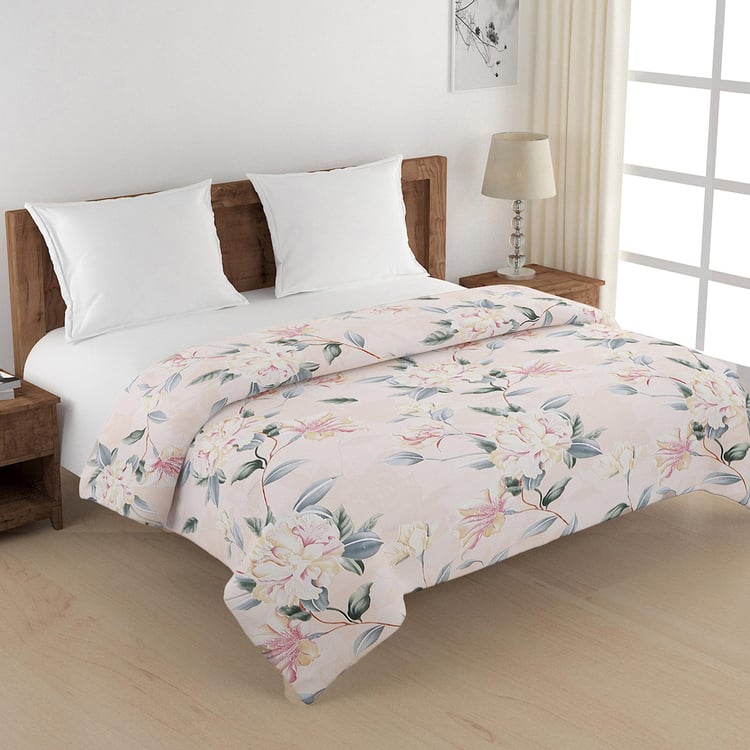 SWAYAM Grand Opal Cotton 4Pcs Printed Double Bed-In-A-Bag Set