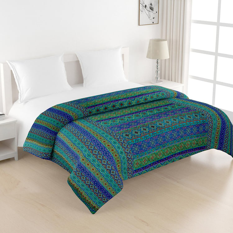 SWAYAM Shades of Paradise Cotton Printed Double Comforter