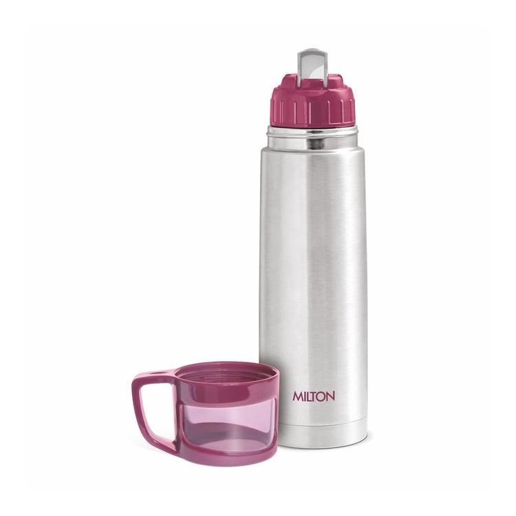 MILTON Glassy Stainless Steel Vacuum Flask with Cup - 750ml