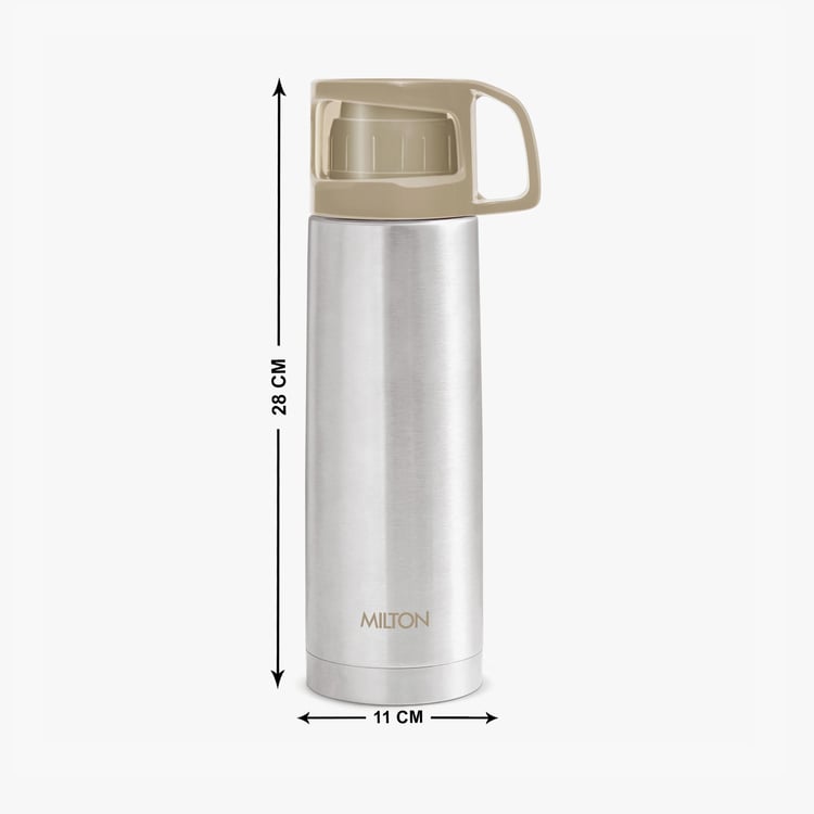 MILTON Glassy Stainless Steel Vacuum Flask with Cup - 750ml