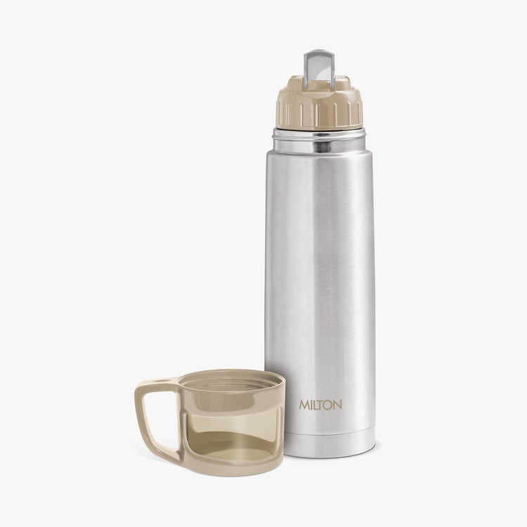 MILTON Glassy Stainless Steel Vacuum Flask with Cup - 750ml