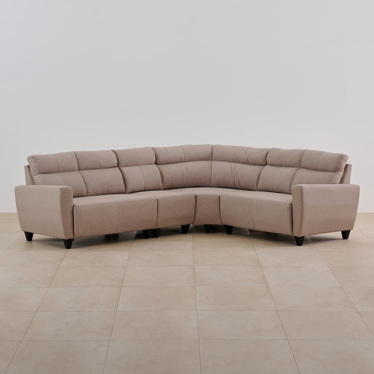 Buy Emily Yessica Fabric 2+1+1+2 Seater Sectional Sofa Set Beige from