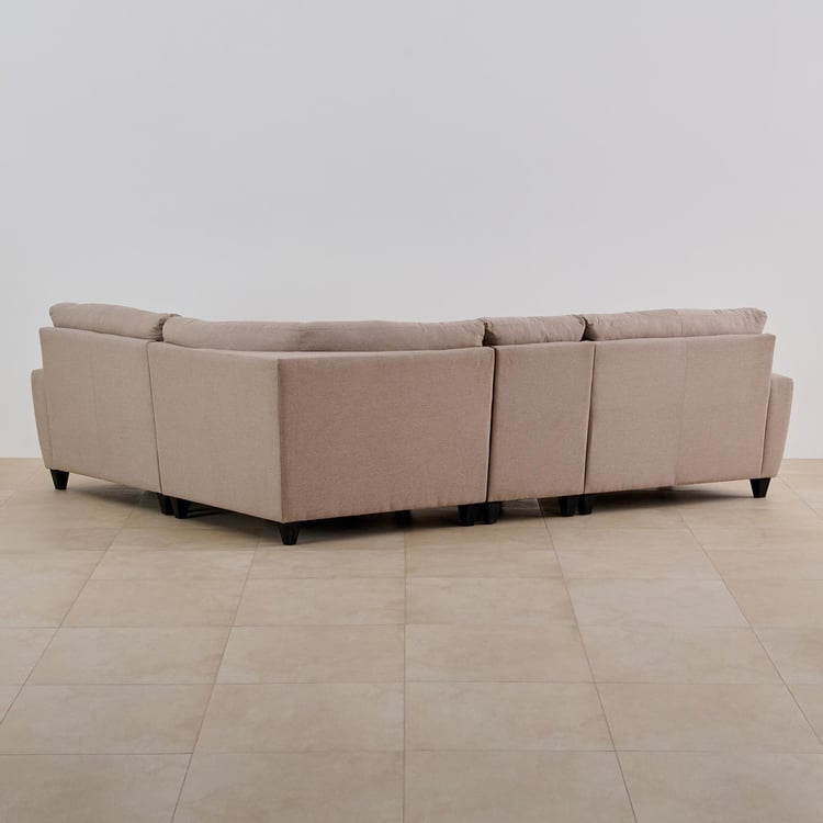 Buy Emily Yessica Fabric 2+1+1+2 Seater Sectional Sofa Set Beige from