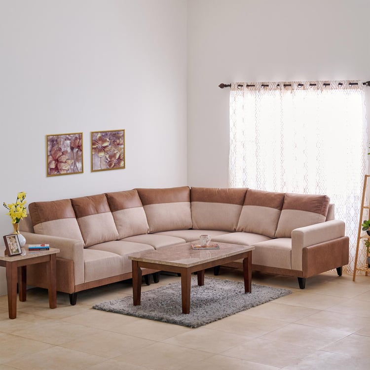 Antonio Fabric 2+1+1+2 Seater Sectional Sofa Set - Beige