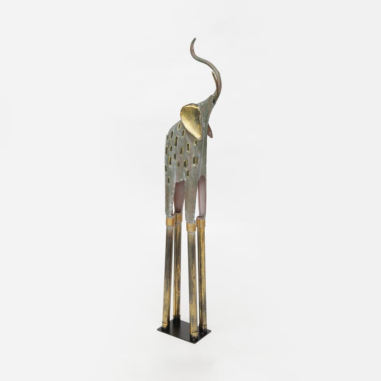 VEDAS Elmer Metal Elephant Figurine