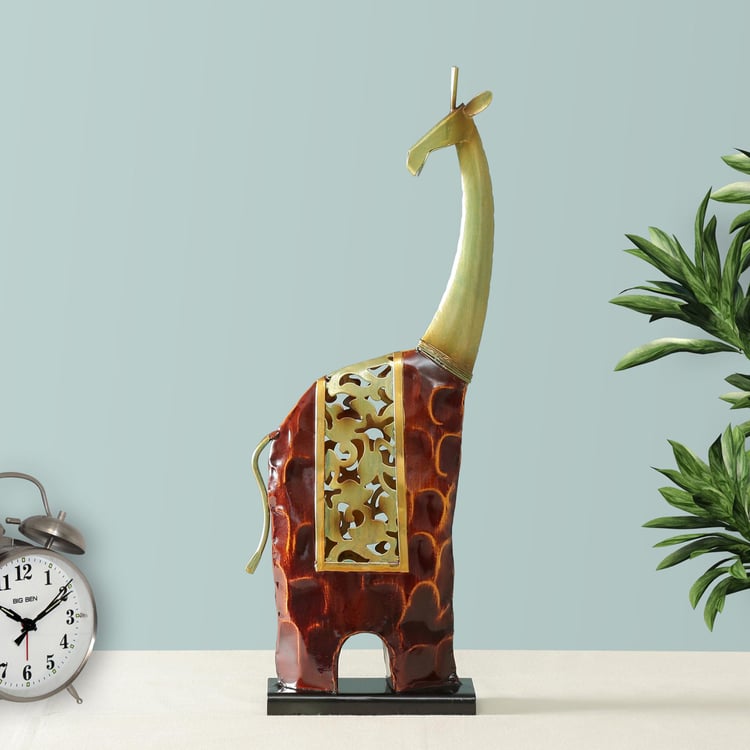 VEDAS Metal Giraffe Figurine