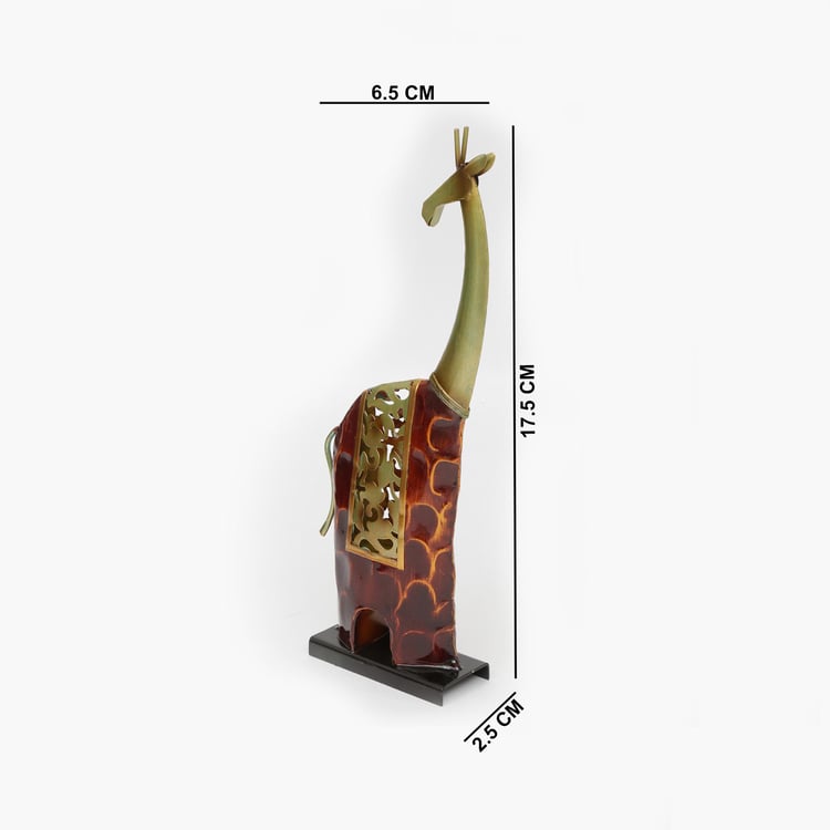 VEDAS Metal Giraffe Figurine