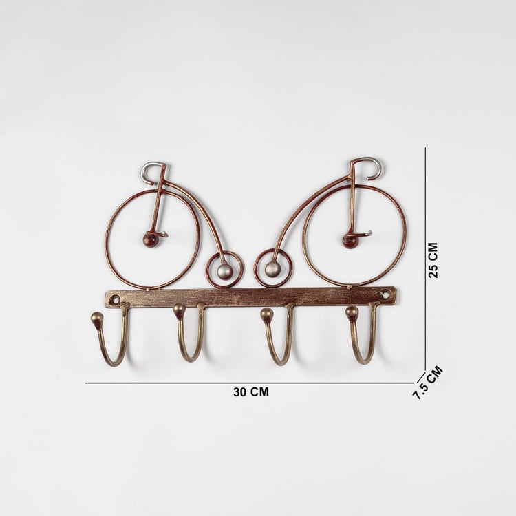 VEDAS Metal Double Cycle Wall Hook