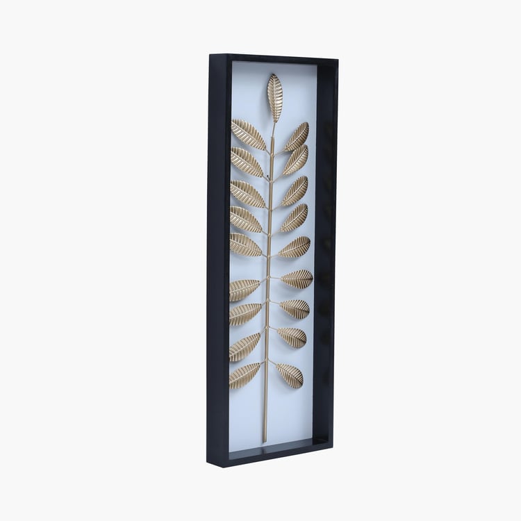 VEDAS Metal Crocus Leaf Wall Accent