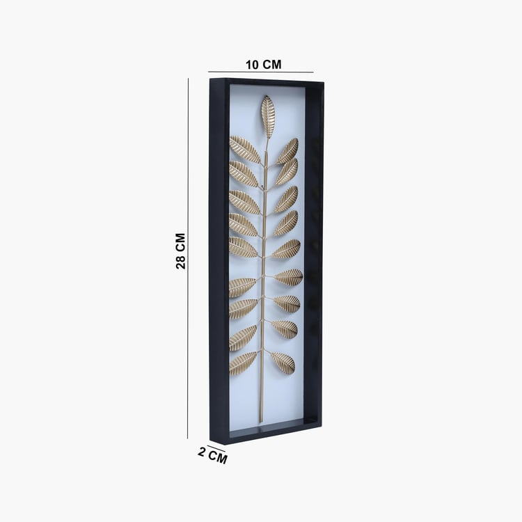 VEDAS Metal Crocus Leaf Wall Accent