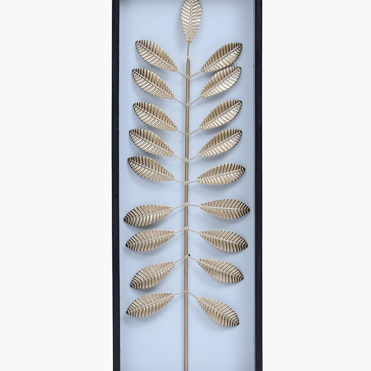 VEDAS Metal Crocus Leaf Wall Accent