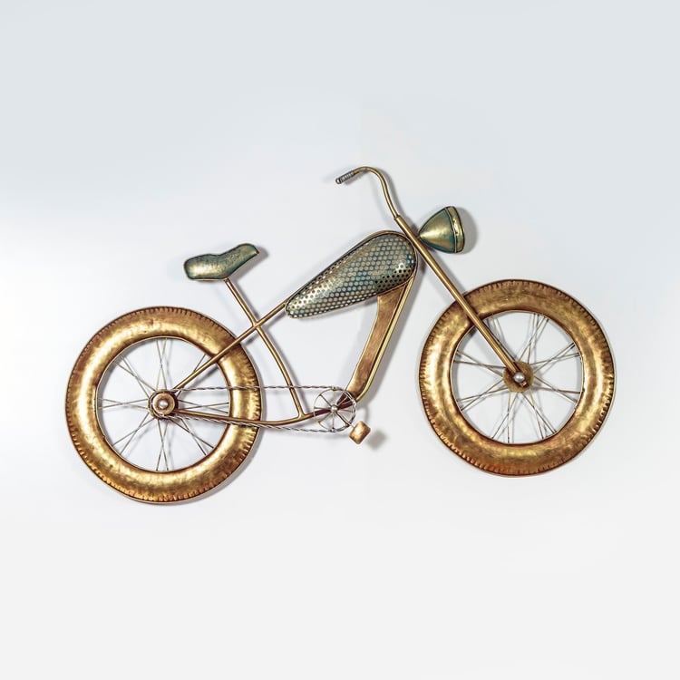 VEDAS Metal Stylish Bike Wall Art