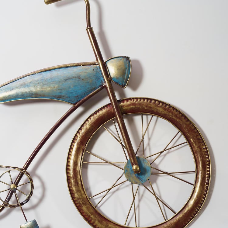 VEDAS Metal Young Bike Wall Art