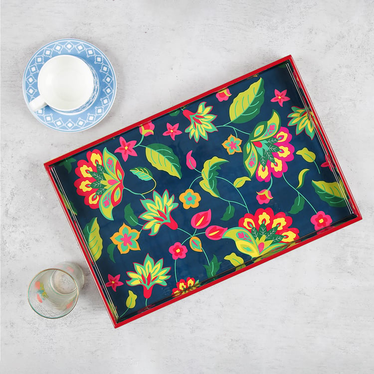 INDIA CIRCUS Wooden Printed Serving Tray - 46x31cm