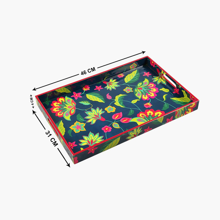 INDIA CIRCUS Wooden Printed Serving Tray - 46x31cm