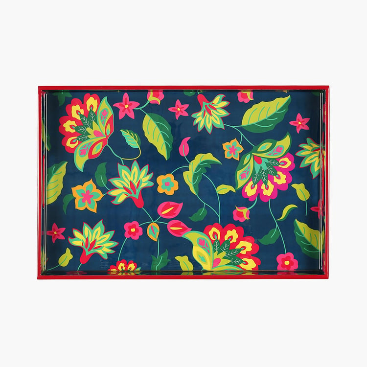 INDIA CIRCUS Wooden Printed Serving Tray - 46x31cm