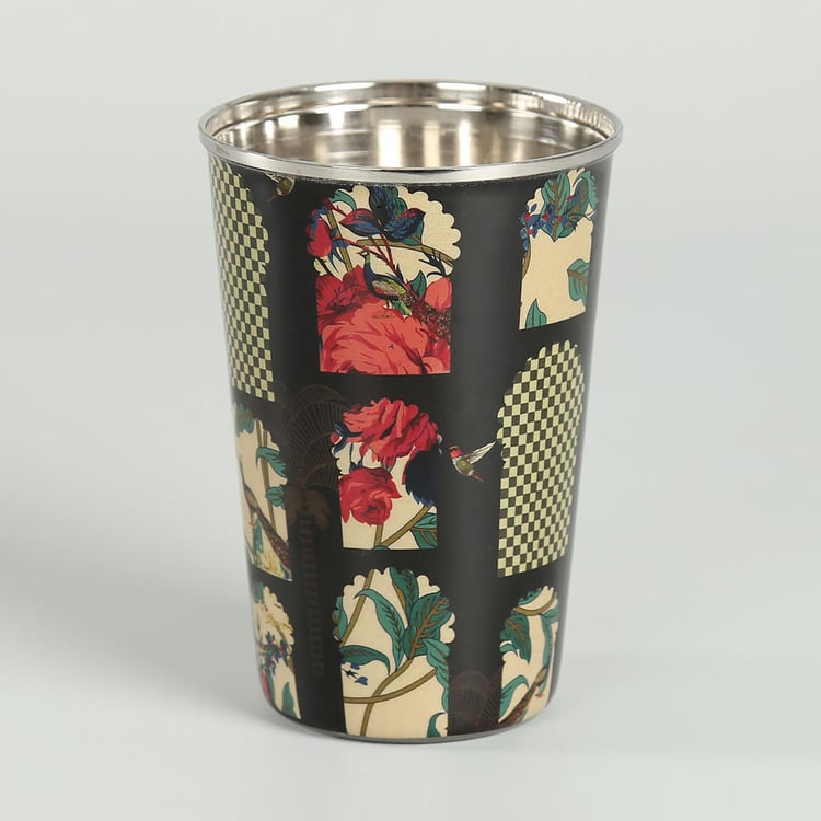 INDIA CIRCUS Signature Windows Set of 2 Stainless Steel Printed Tumblers