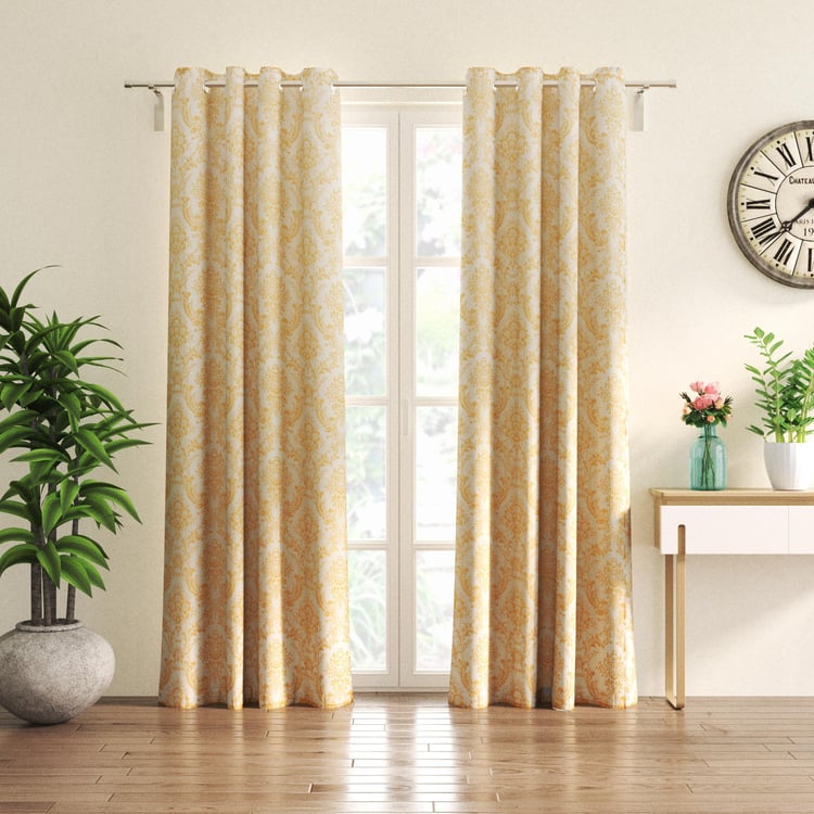 Crystal Set of 2 Printed Sheer Door Curtains