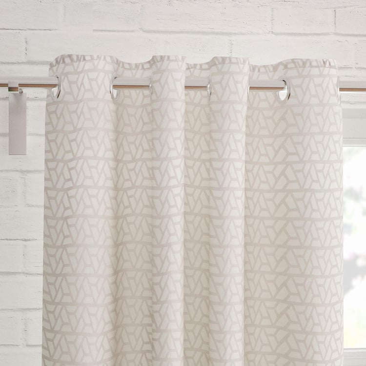 Crystal Set of 2 Printed Sheer Door Curtains