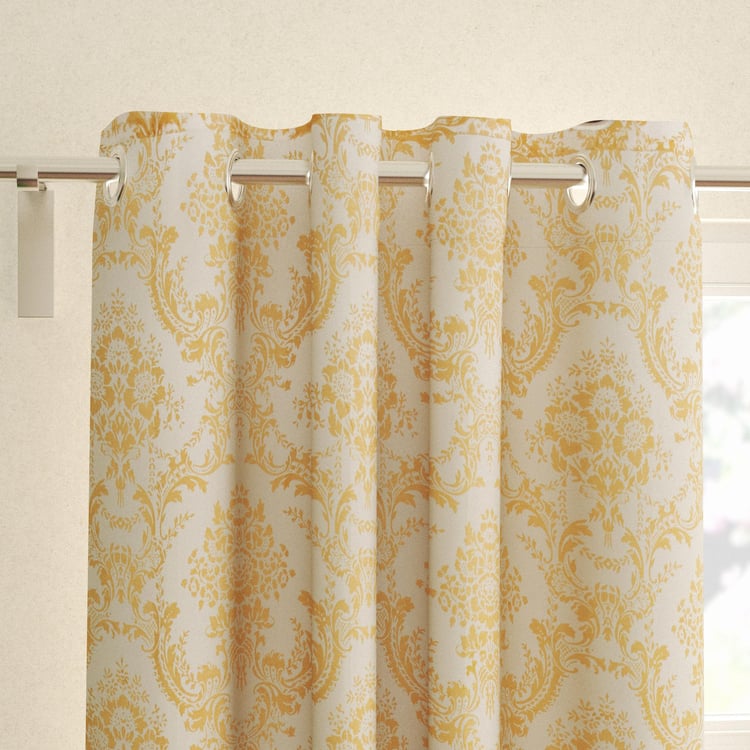 Crystal Set of 2 Embroidered Burnout Sheer Door Curtains