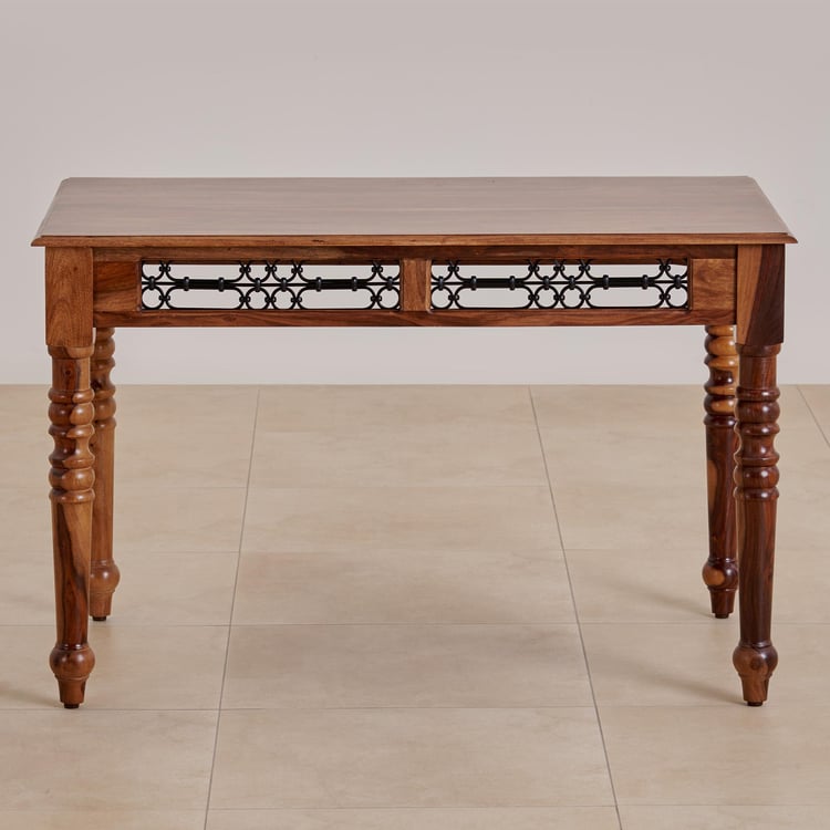 Kian Sheesham Wood 4-Seater Dining Table - Brown