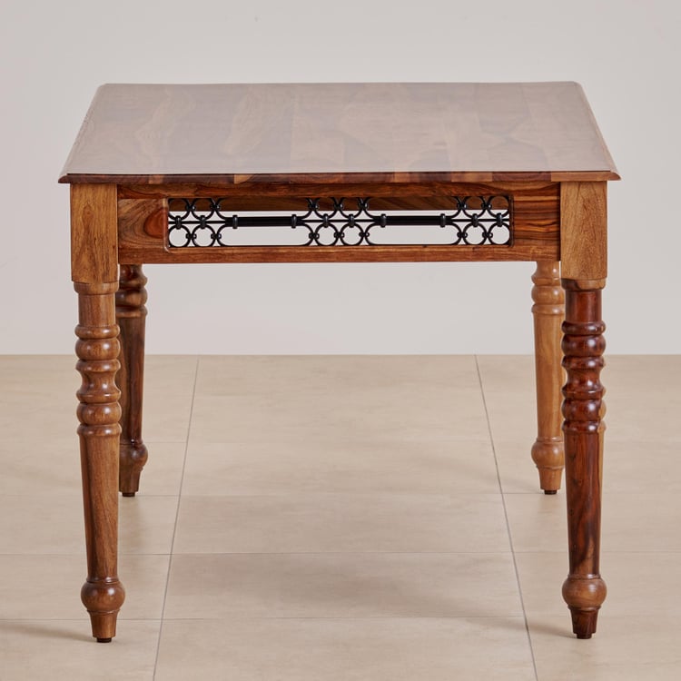 Kian Sheesham Wood 6-Seater Dining Table - Brown