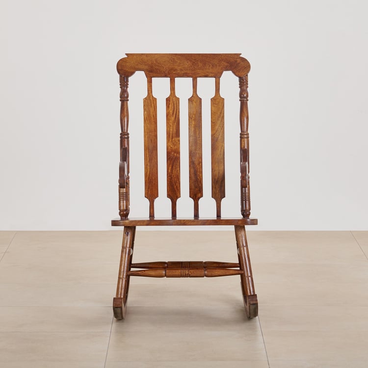 Remus Mango Wood Rocking Chair - Brown