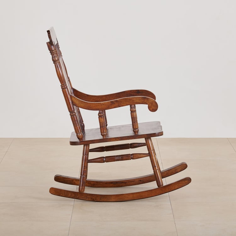 Remus Mango Wood Rocking Chair - Brown