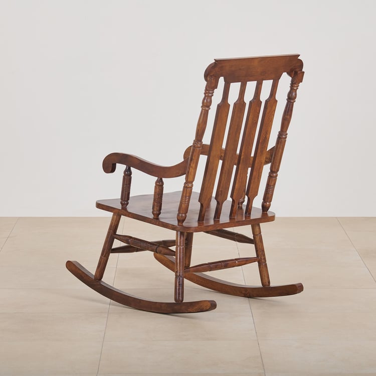 Remus Mango Wood Rocking Chair - Brown