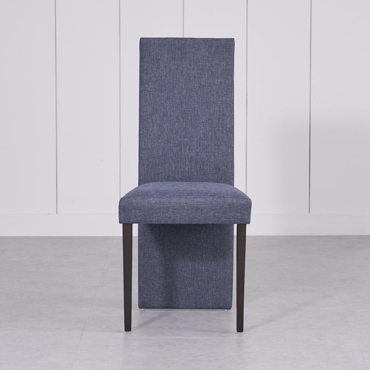 Helios Hazel Set of 2 Fabric Dining Chairs - Grey