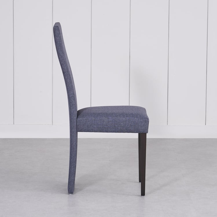 Helios Hazel Set of 2 Fabric Dining Chairs - Grey