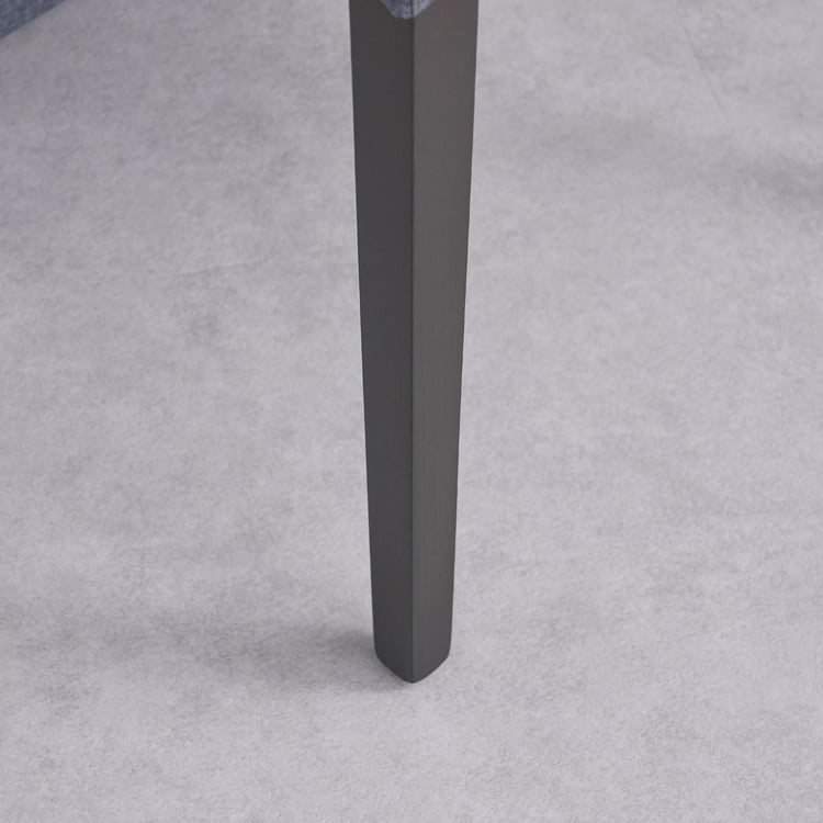 Helios Hazel Set of 2 Fabric Dining Chairs - Grey